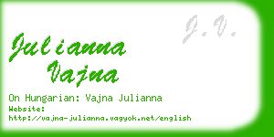 julianna vajna business card